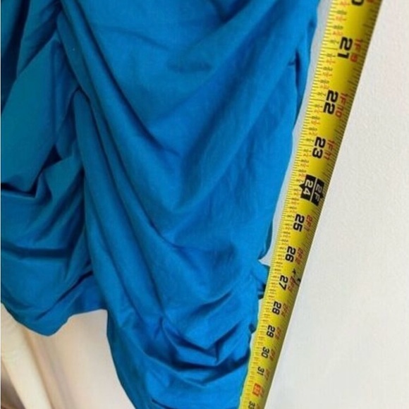 Hyfve Blue ballon sleeve mini bodycon dress. Size Medium. NWT. - Picture 8 of 12